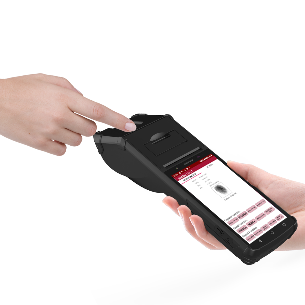 Handheld fingerprint terminal